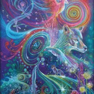 One of the commissioned paintings with spirit-led design.