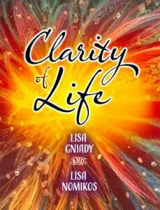 Colorful abstract background with the text 'Clarity of Life' and author names.